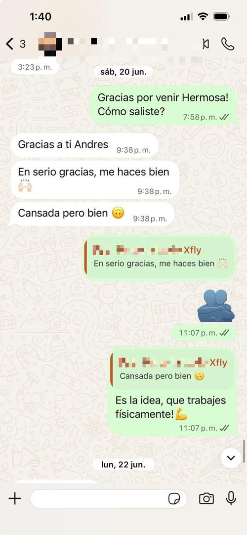 Mensaje de una alumna